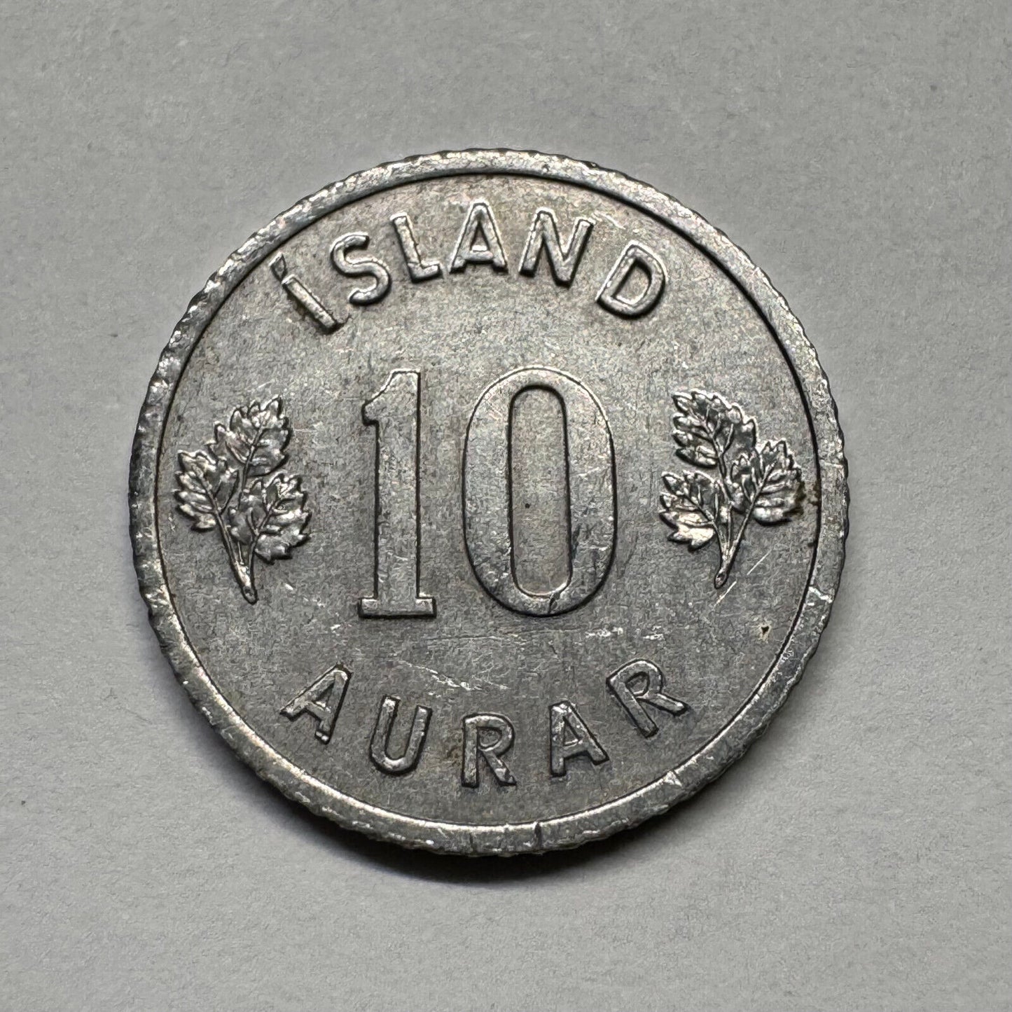 1970 Iceland 10 Aurar - Beautiful Coin - #B-060