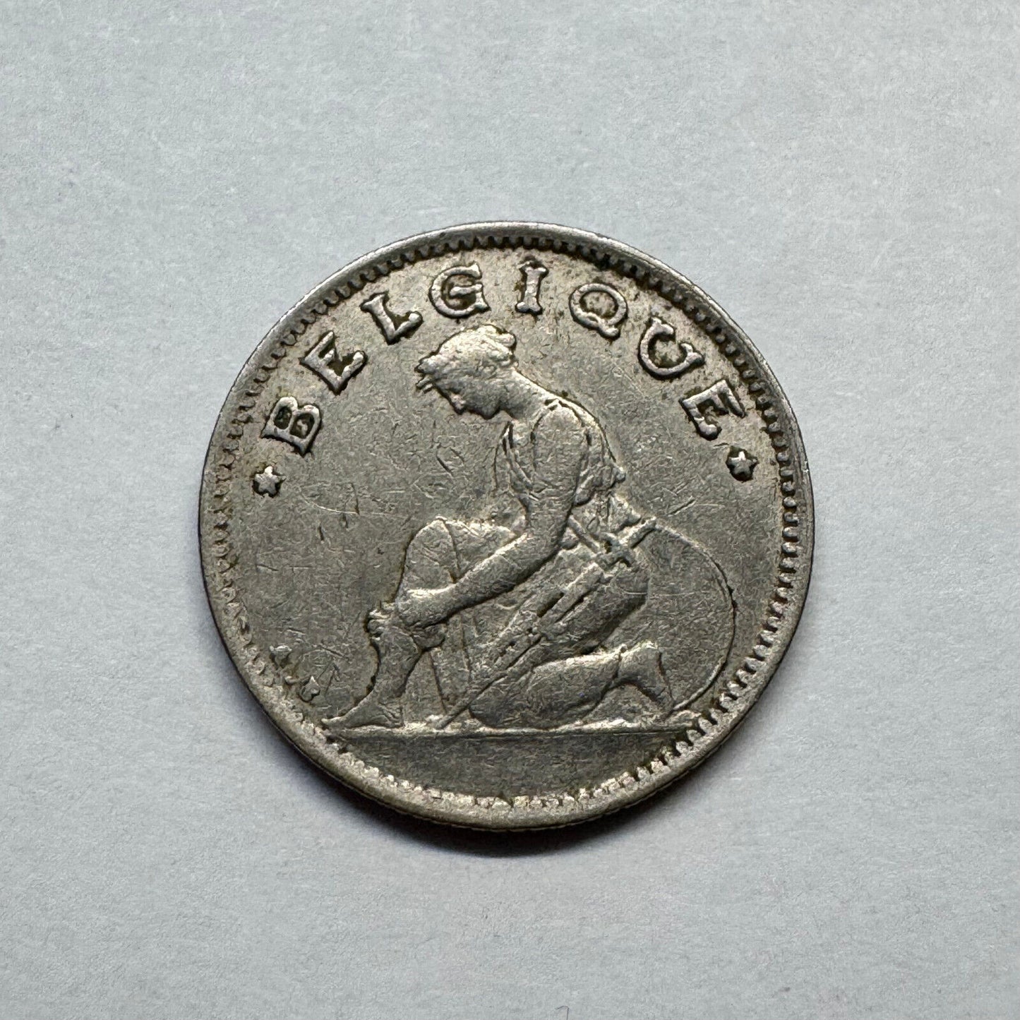 1933 Belgium 50 Centimes - Beautiful Coin - #B-014