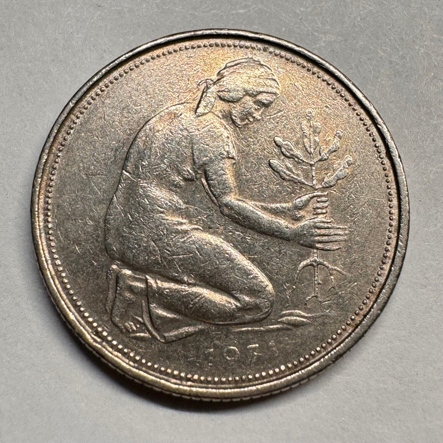 1971 Germany 50 Pfennig - Beautiful Coin - #A-057