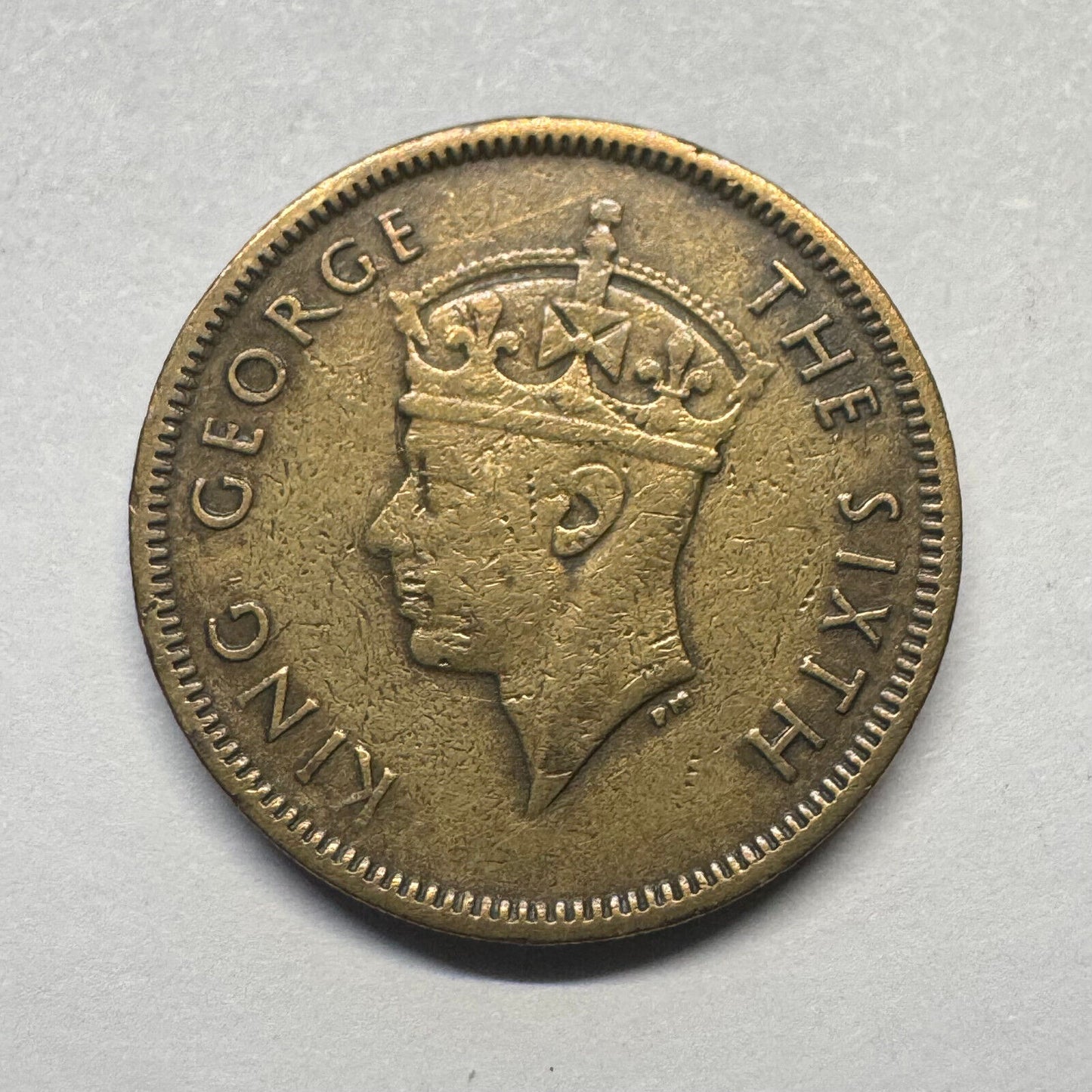 1950 Hong Kong 10 Cents - Beautiful Coin - #A-099