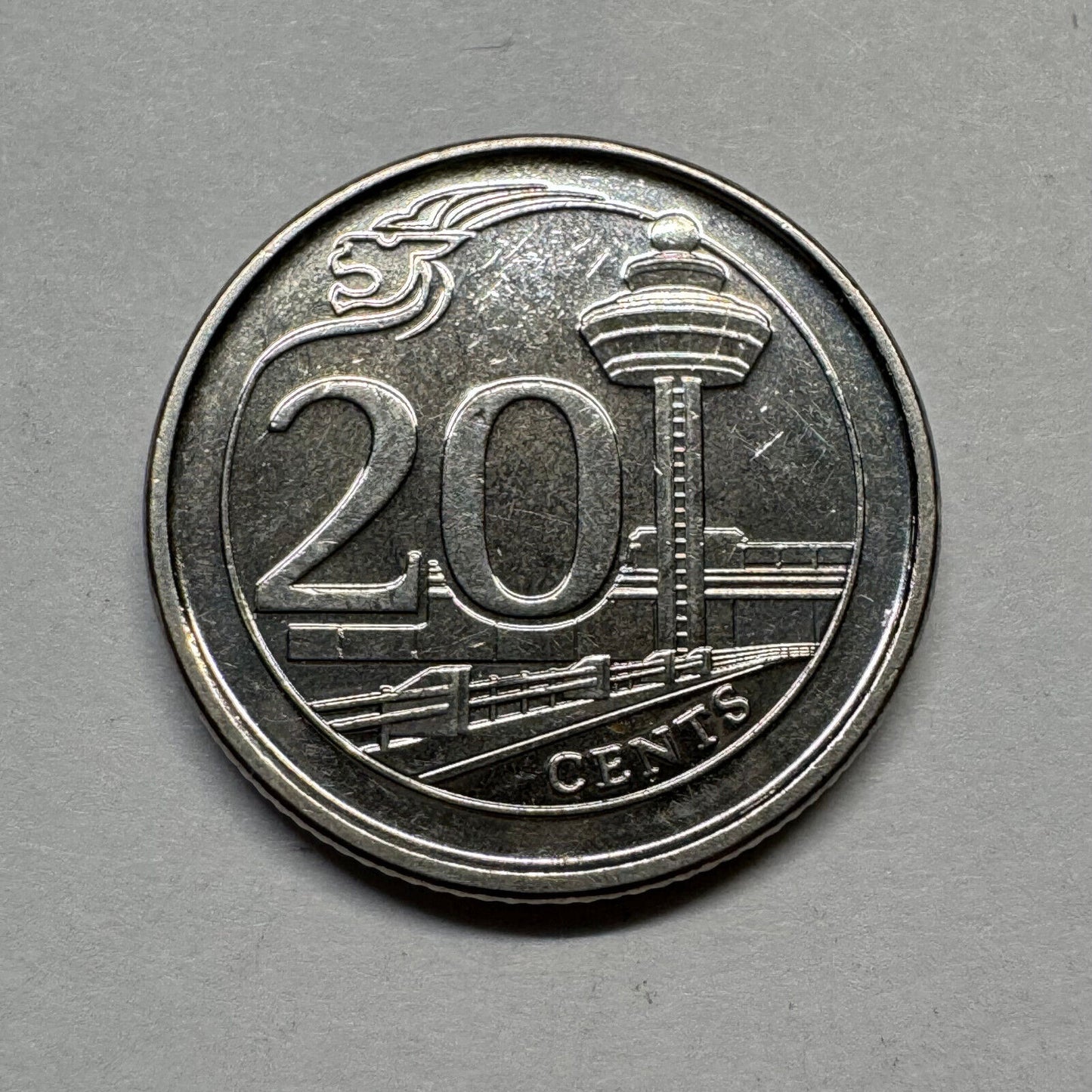2013 Singapore 20 Cents - Beautiful Coin - #B-013