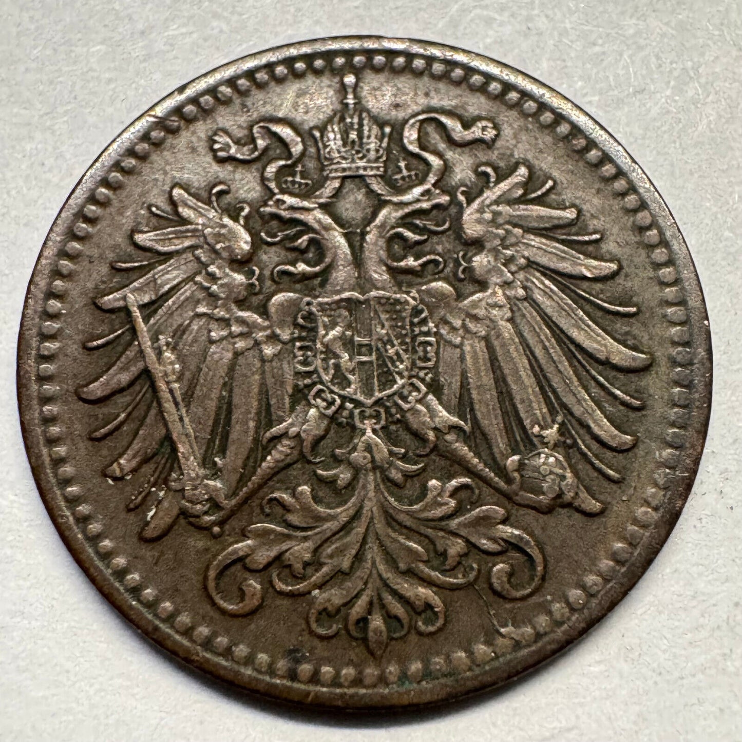 1910 Austria 1 Heller - Beautiful Coin - #A-070