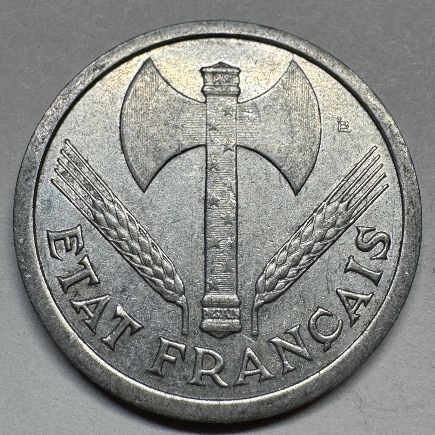 1943 France 2 Francs - Beautiful Coin - #A-082