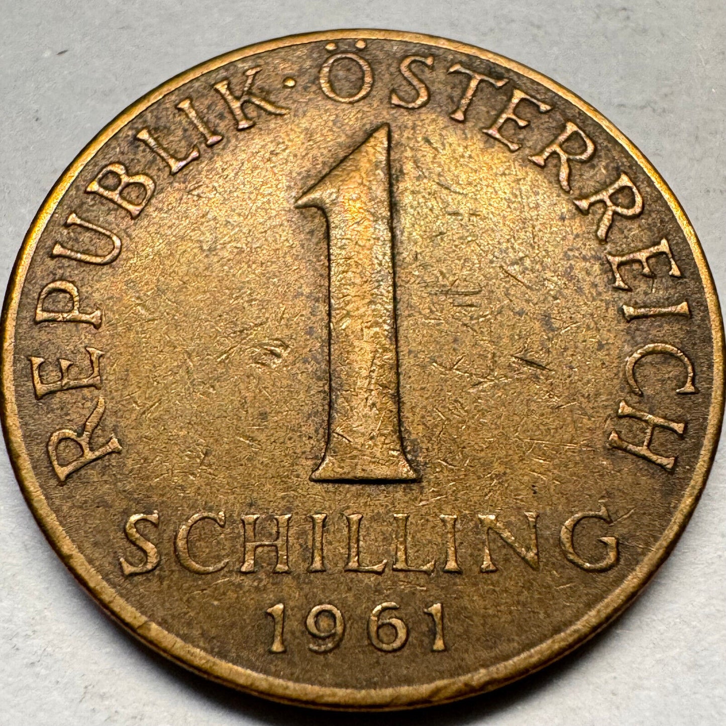 1961 Austria 1 Shilling - Beautiful Coin - #A-032
