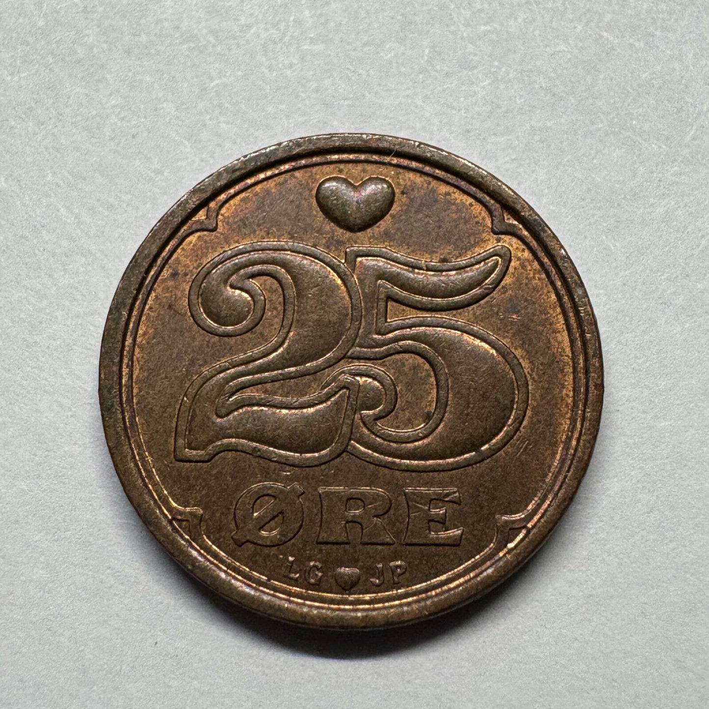 1995 Denmark 25 Ore - Beautiful Coin - #B-017