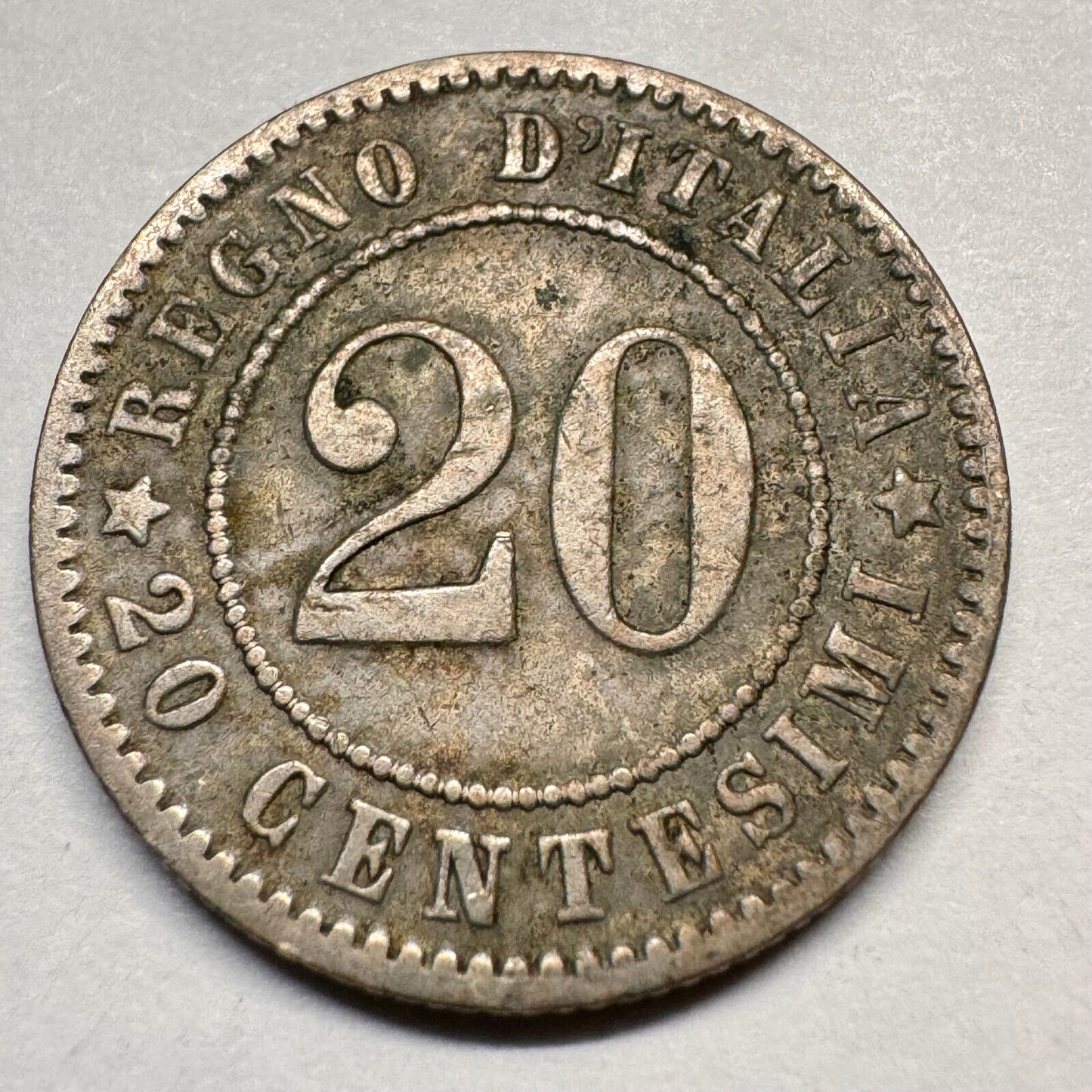 1894 Italy 20 Centesimi - Beautiful Coin - #A-045
