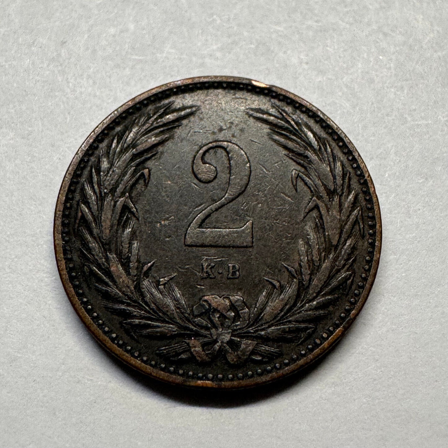 1894 Hungary 2 Filler - Beautiful Coin - #B-017