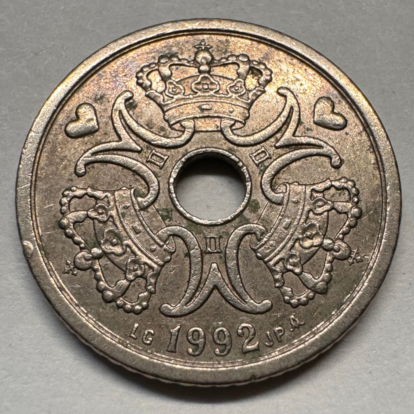 1992 Denmark 1 Krone - Beautiful Coin - #A-056