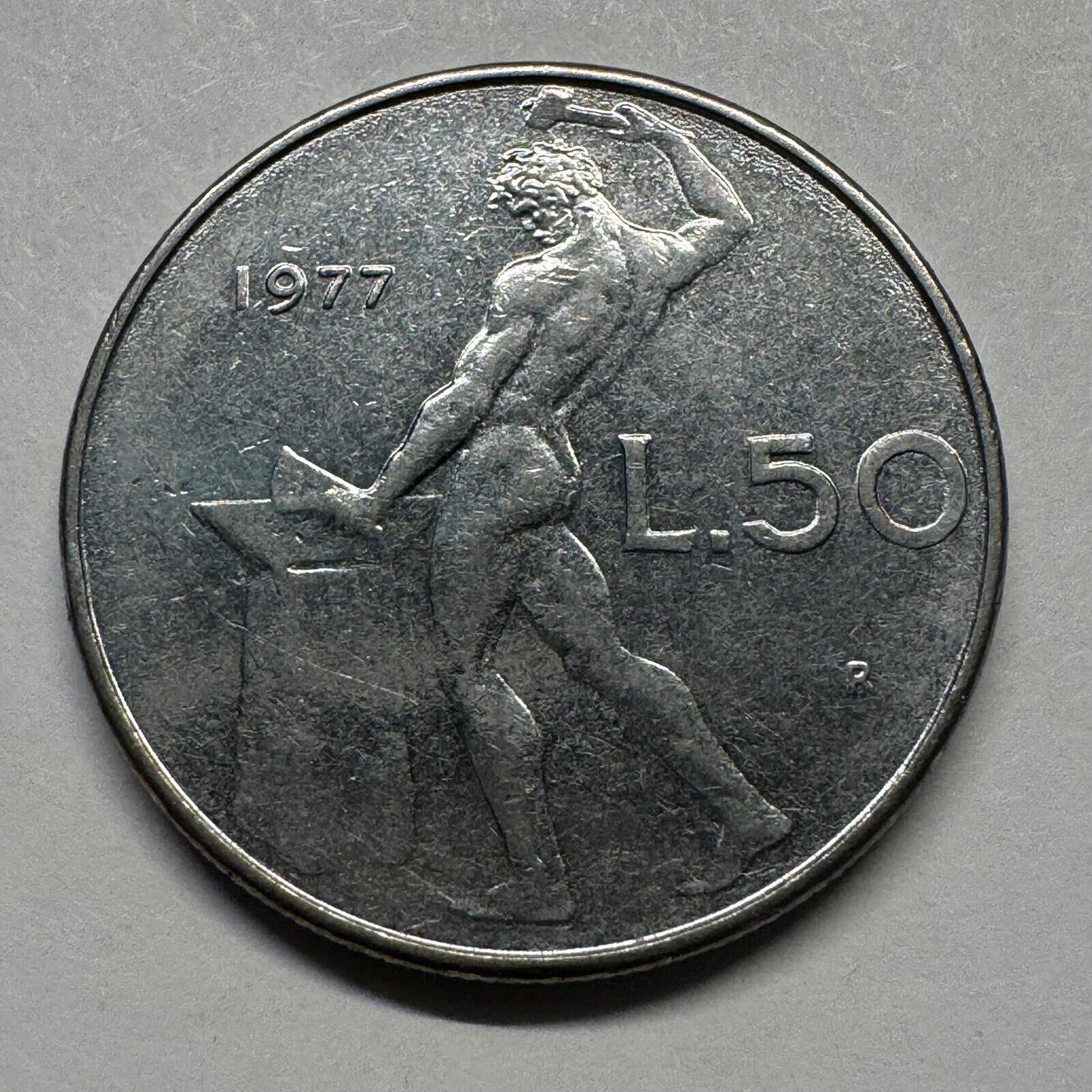 1977 Italy 50 Lire - Beautiful Coin - #B-024