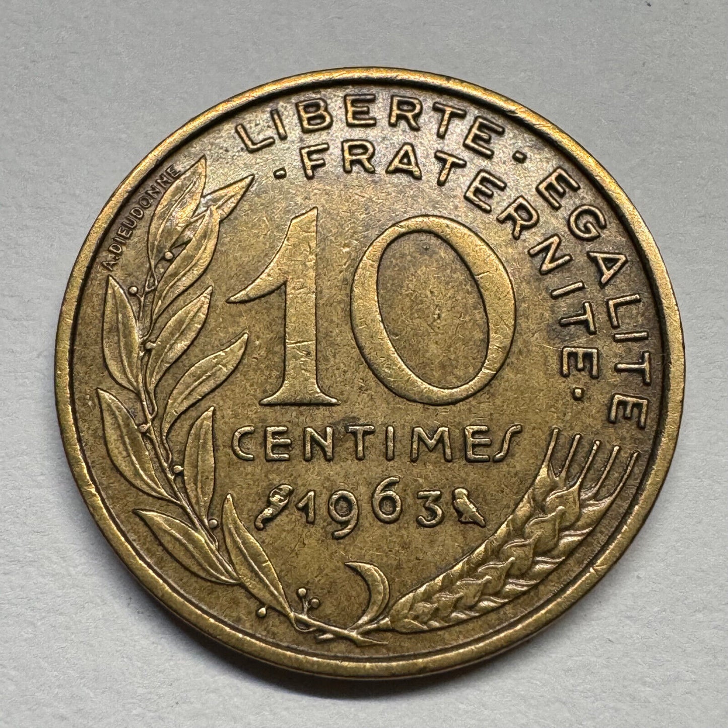 1963 France 10 Centimes - Beautiful Coin - #B-054