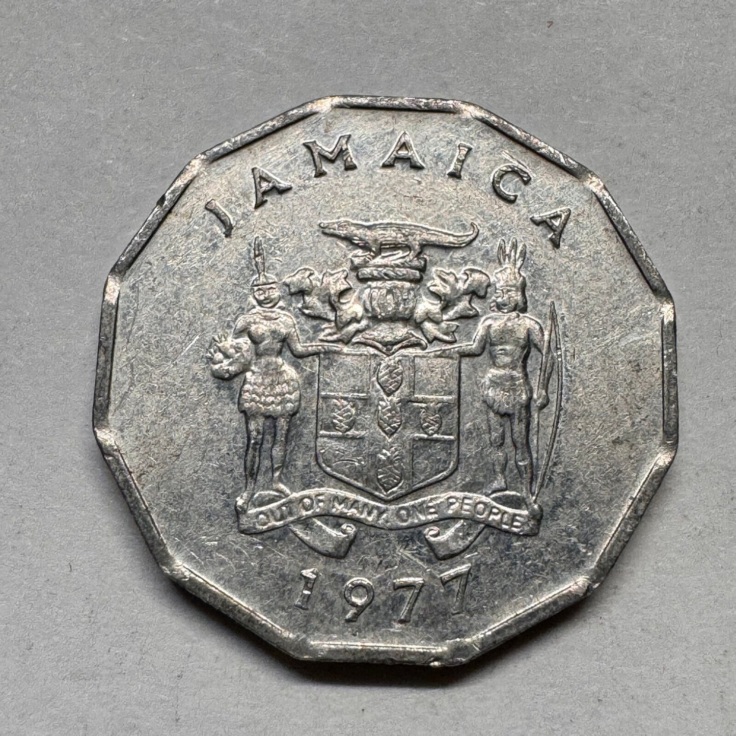 1977 Jamaica 1 Cent - FOA - Beautiful Coin - #A-015
