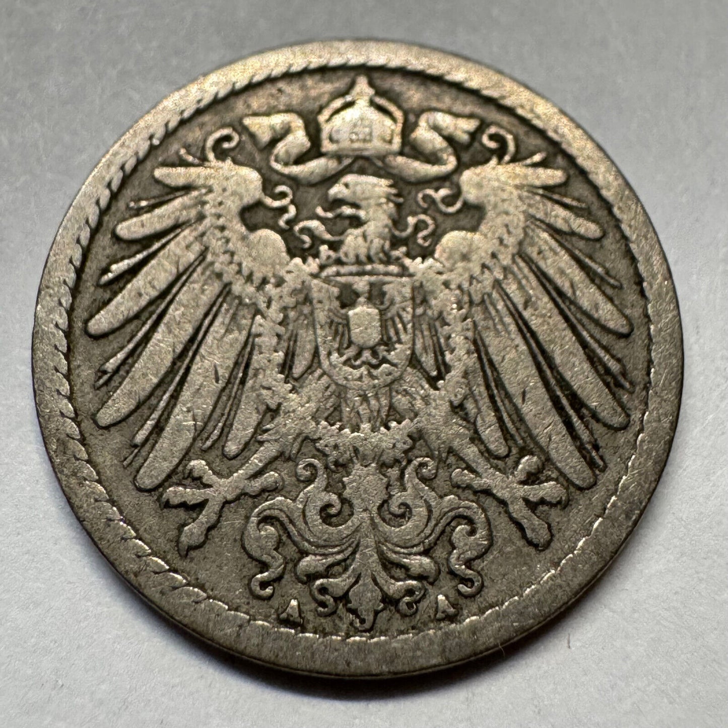 1893 Germany 5 Pfennig - Beautiful Coin - #A-089