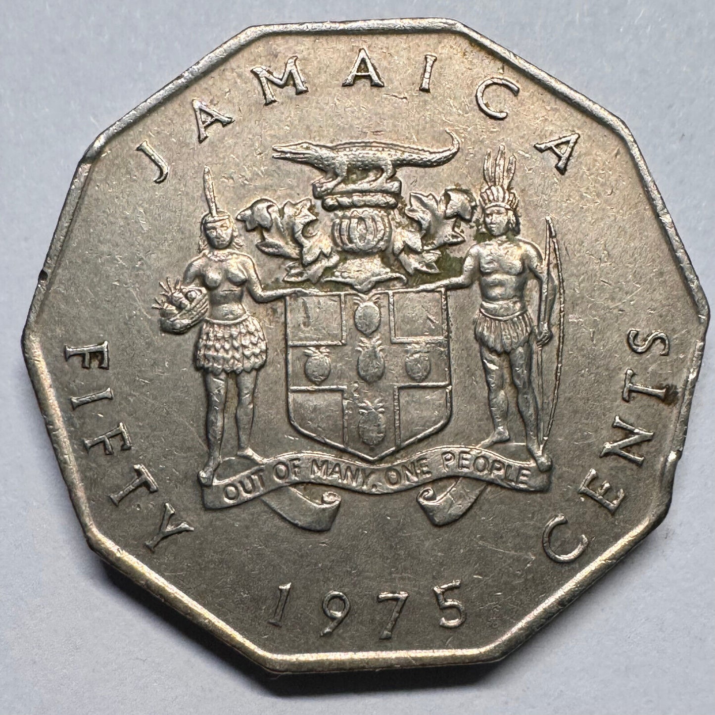 1975 Jamaica 50 Cents - Beautiful Coin - #A-022