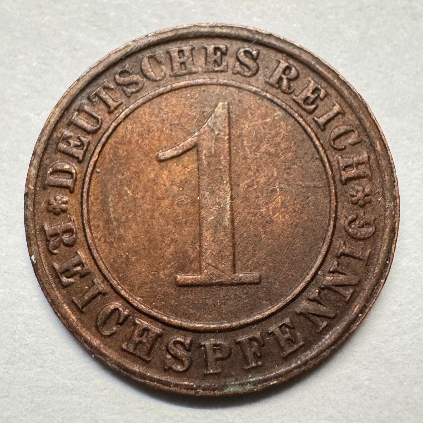 1936 Germany 1 Reichspfennig - Beautiful Coin - #A-086