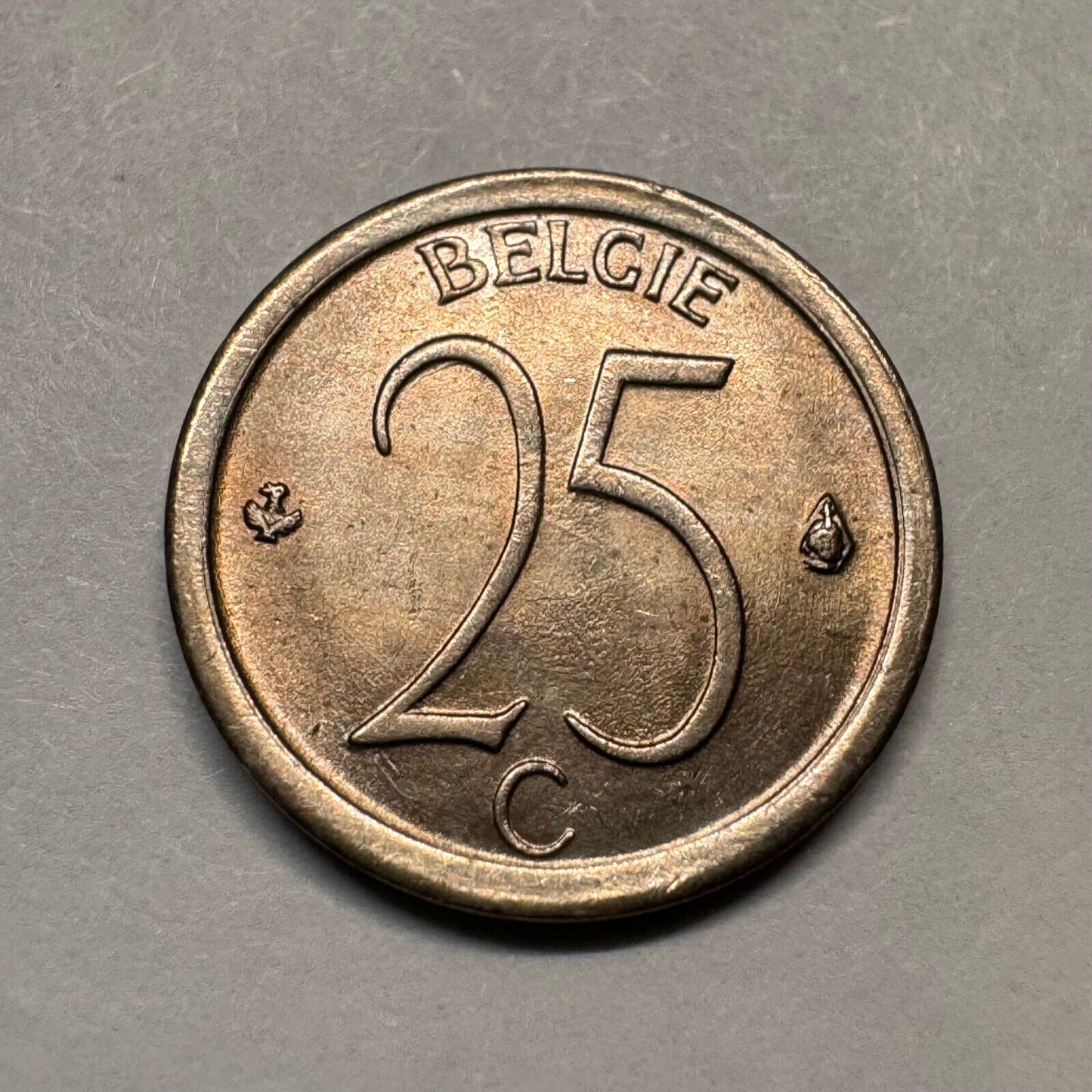 1969 Belgium 25 Centimes - Beautiful Coin - #A-014