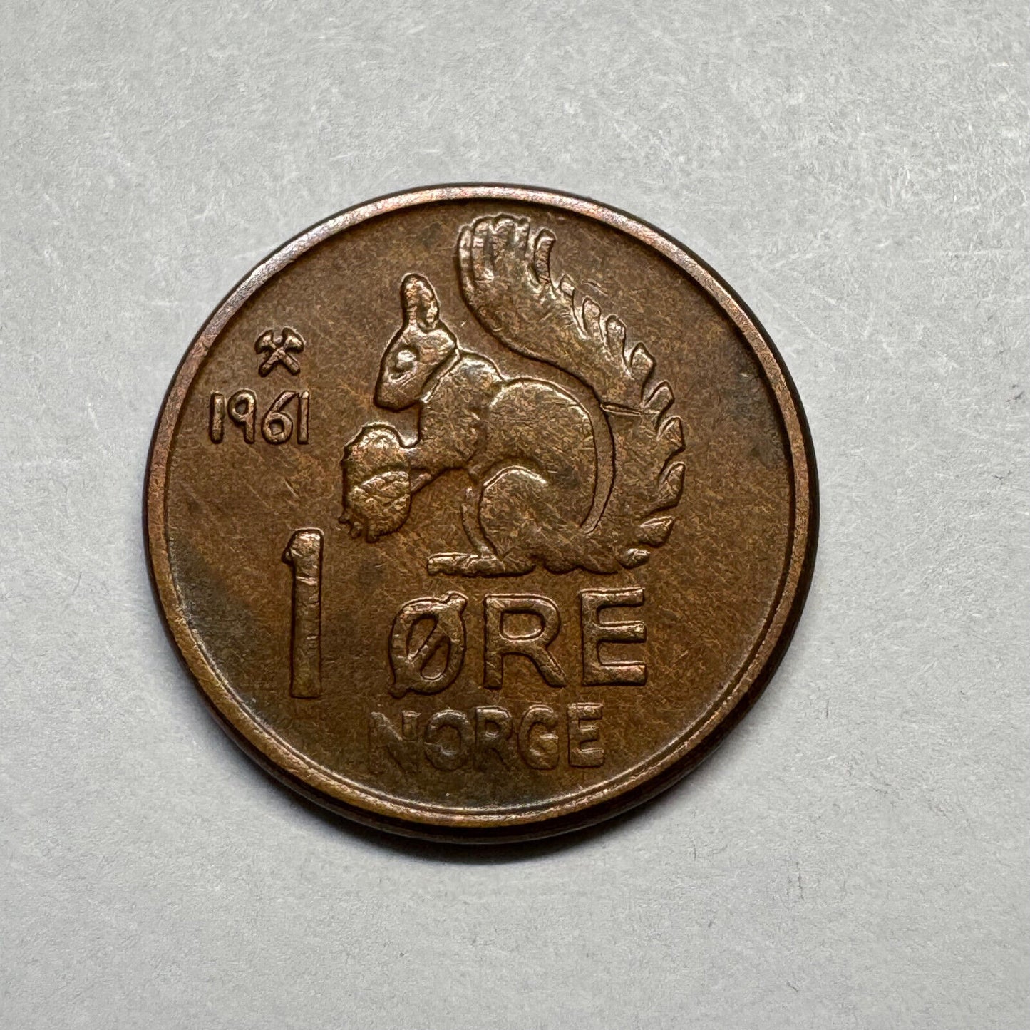 1961 Norway 1 Ore - Beautiful Coin - #B-032