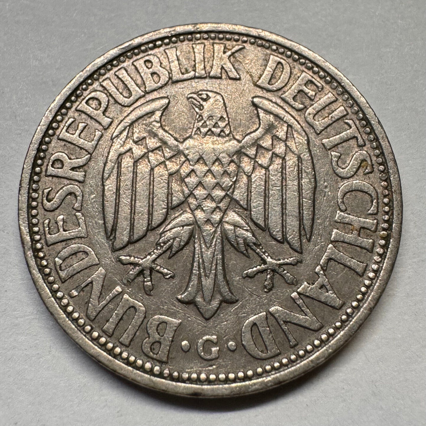 1950 Germany 1 Mark - G - Beautiful Coin - #A-056