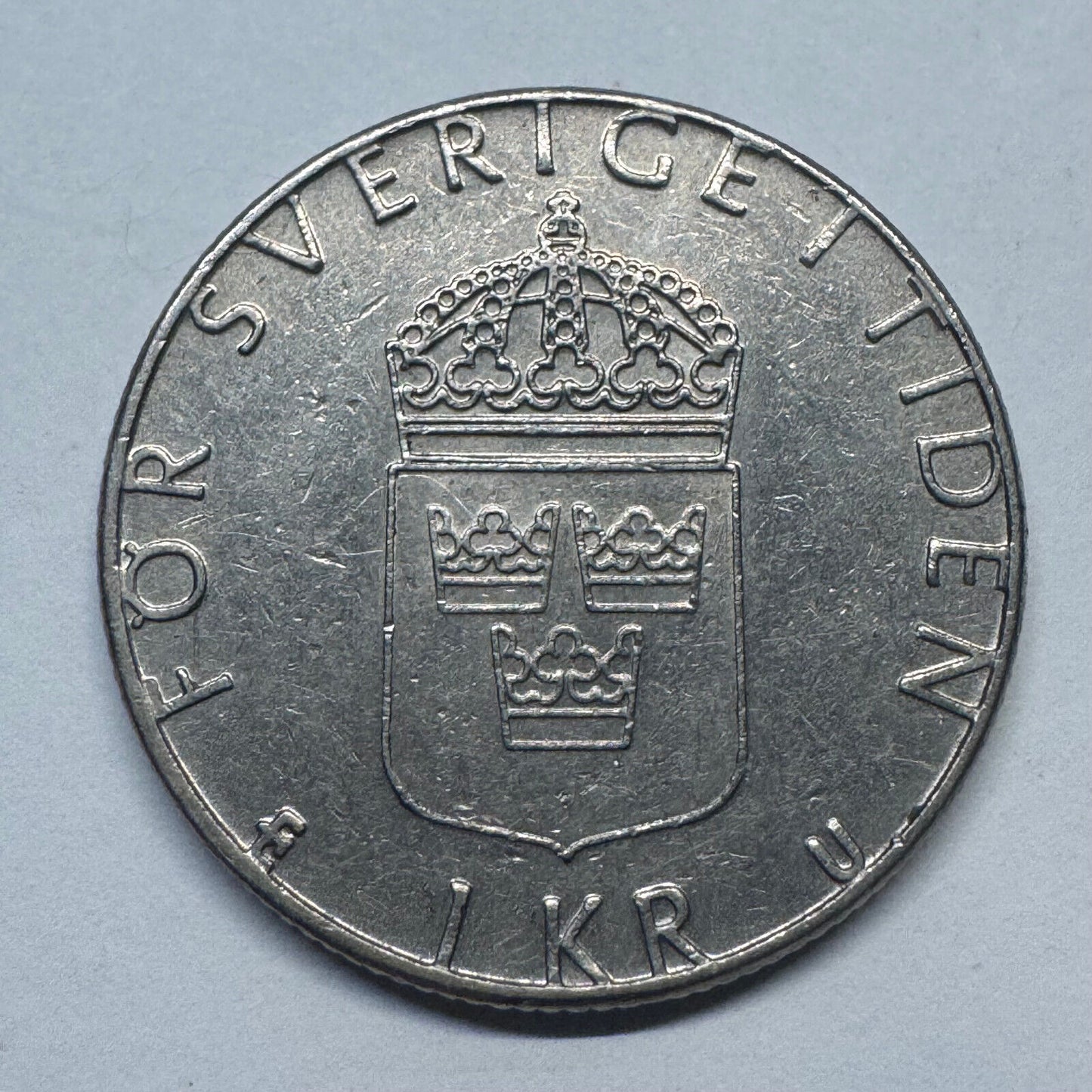 1977 Sweden 1 Krona - Beautiful Coin - #B-047