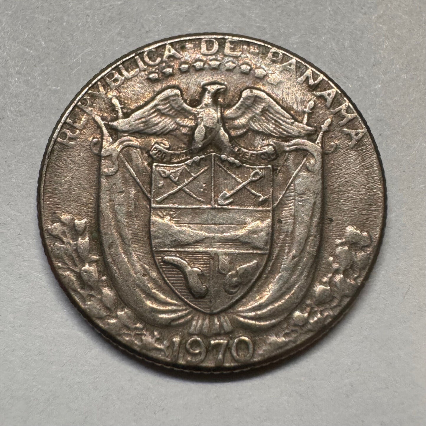 1970 Panama 1/10 Balboa - Beautiful Coin - #A-058