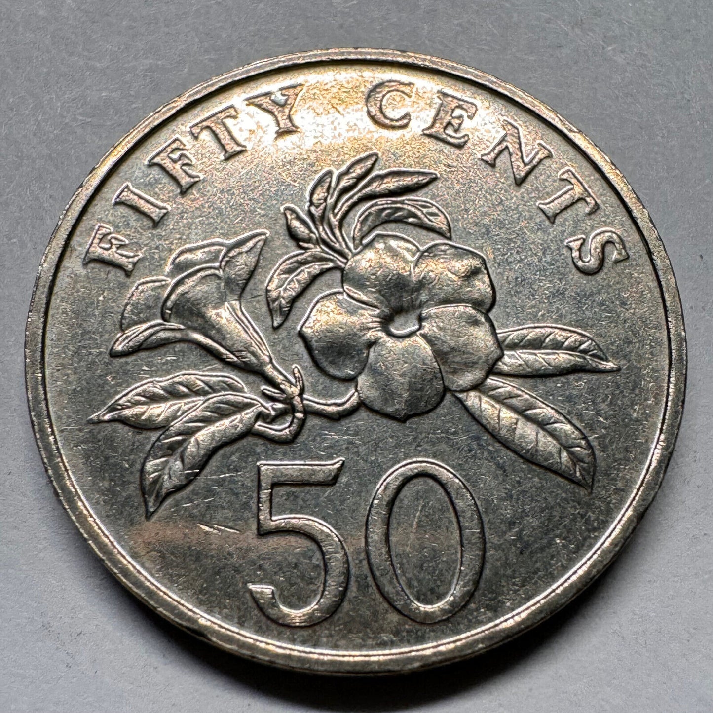 2007 Singapore 50 Cents - Beautiful Coin - #A-044