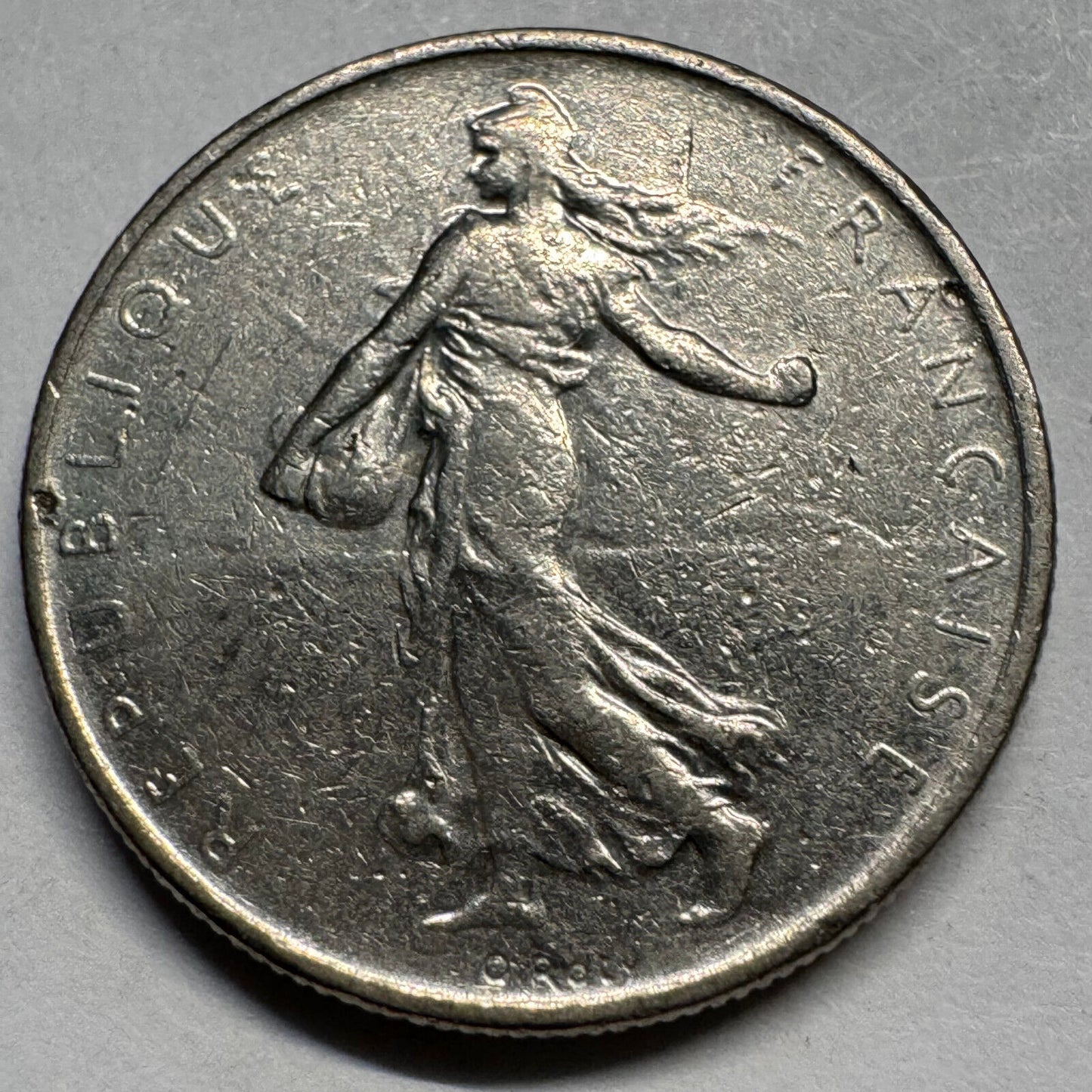 1965 France 1/2 Franc - Beautiful Coin - #A-079