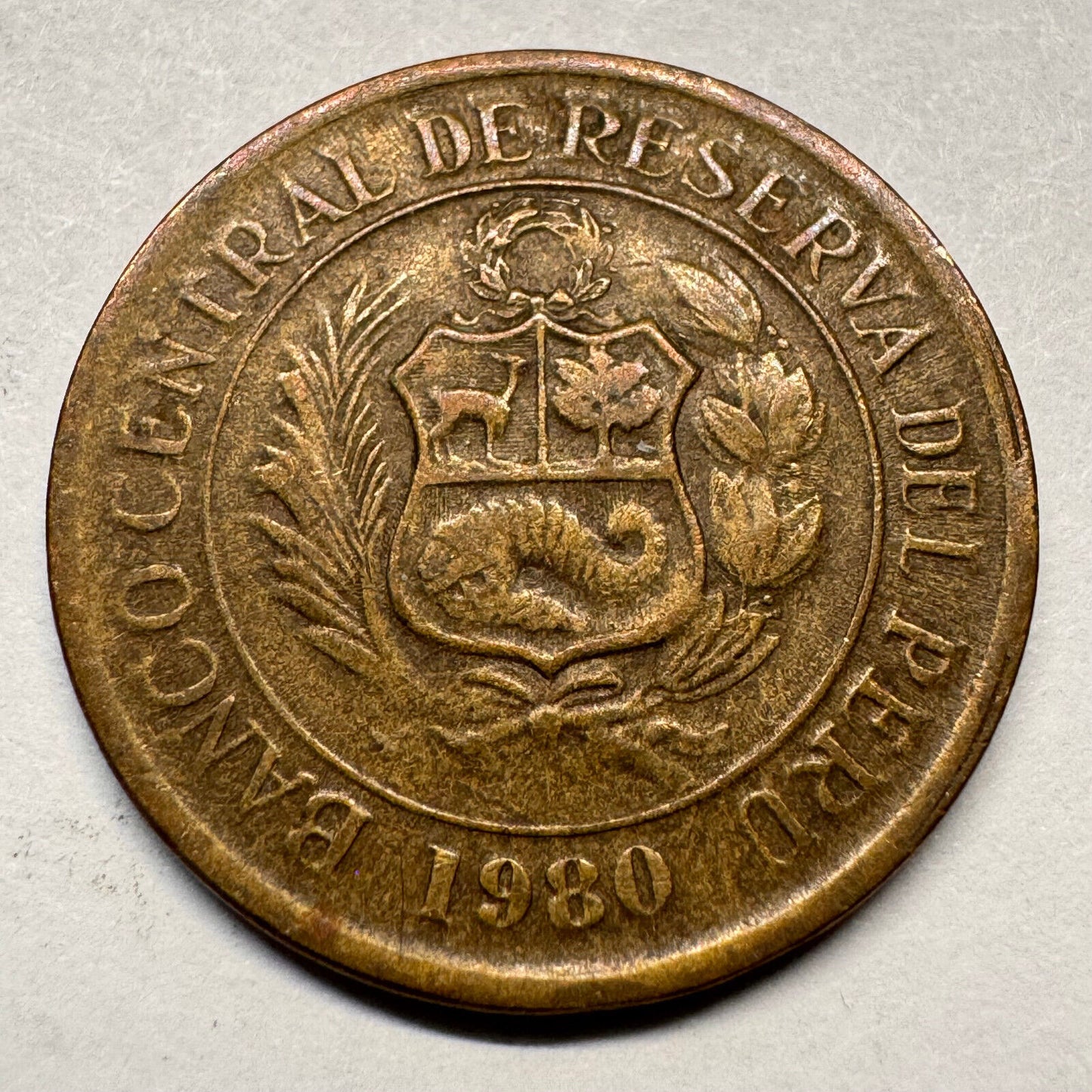1980 Peru 5 Soles - Beautiful Coin - #A-053