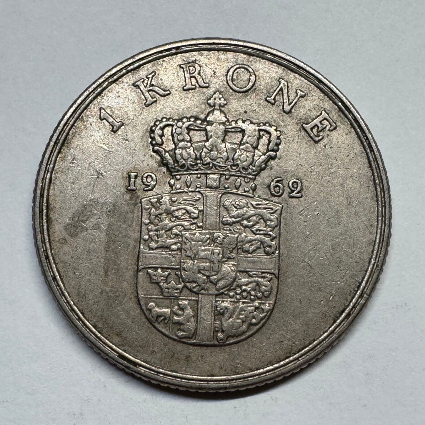 1962 Denmark 1 Krone - Beautiful Coin - #B-055