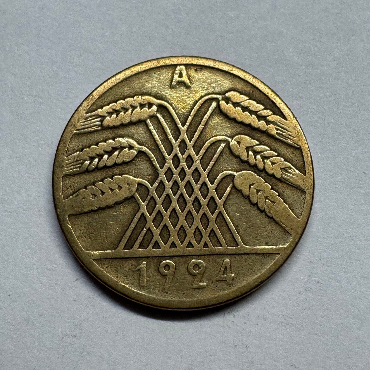 1924 Germany 10 Rentenpfennig - Beautiful Coin - #B-020