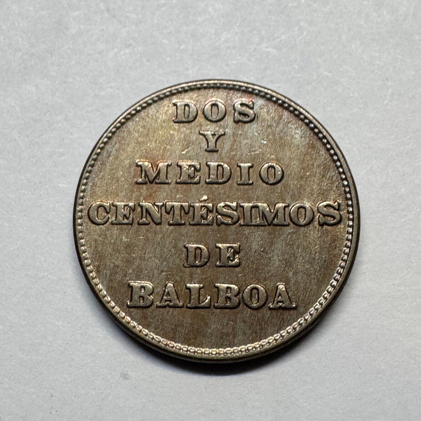 1940 Panama 2 1/2 Centesimos - Beautiful Coin - #B-025