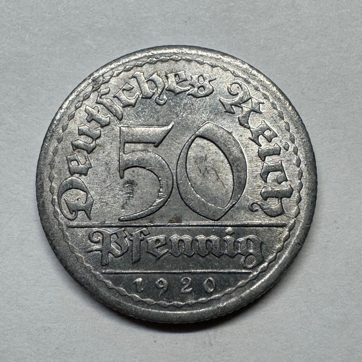1920 Germany 50 Pfennig - Beautiful Coin - #B-020