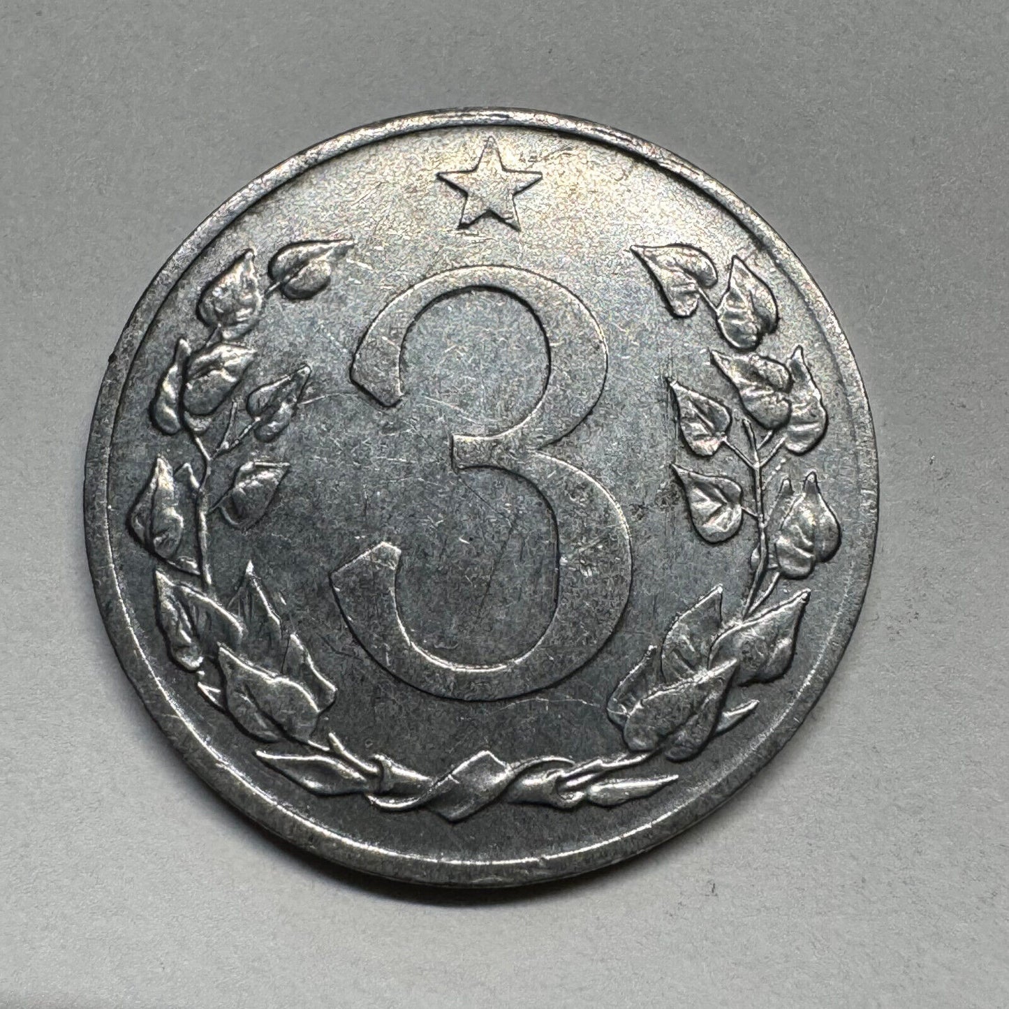 1953 Czechoslovakia 3 Haleru - Beautiful Coin - #B-054
