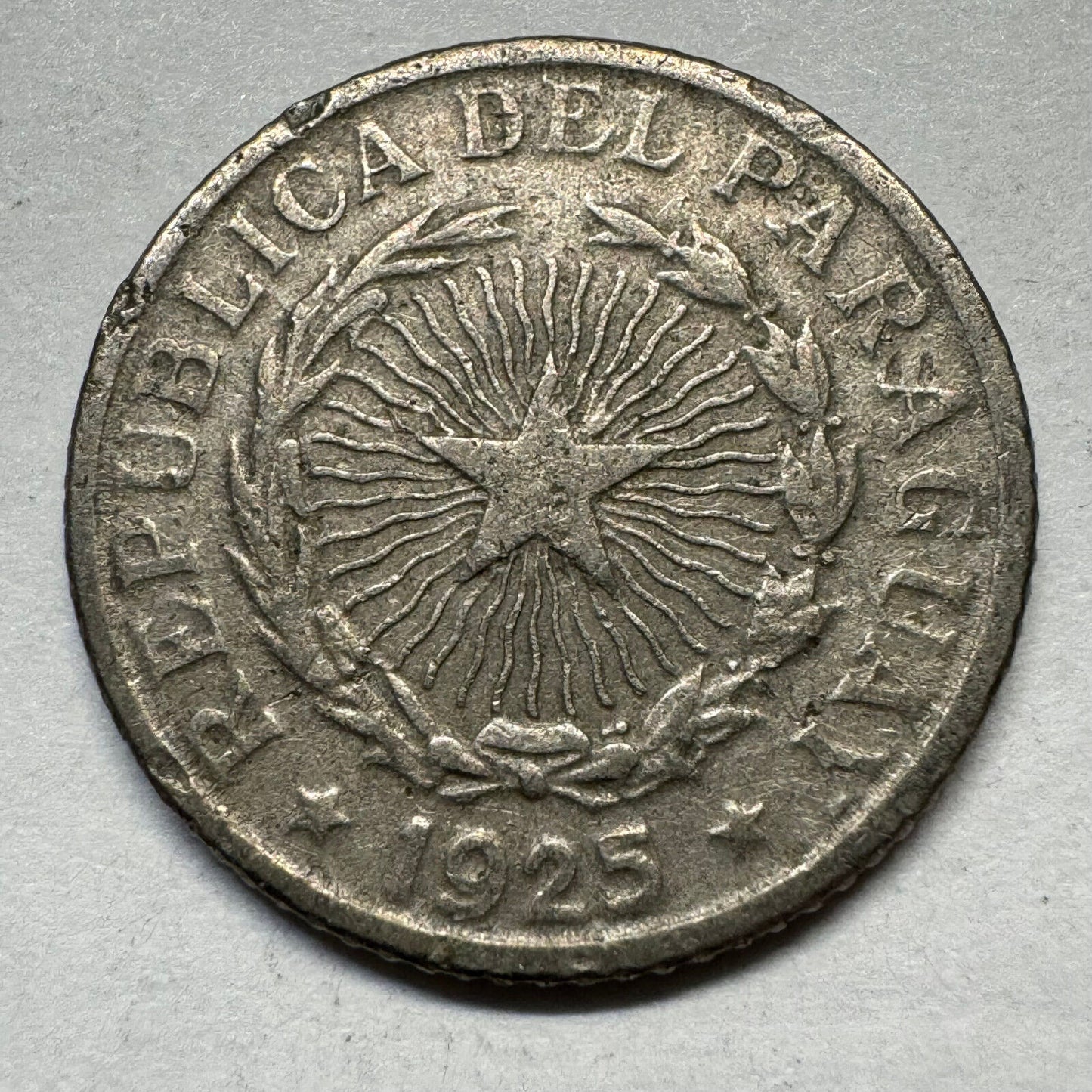 1925 Paraguay 1 Peso - Beautiful Coin - #A-006