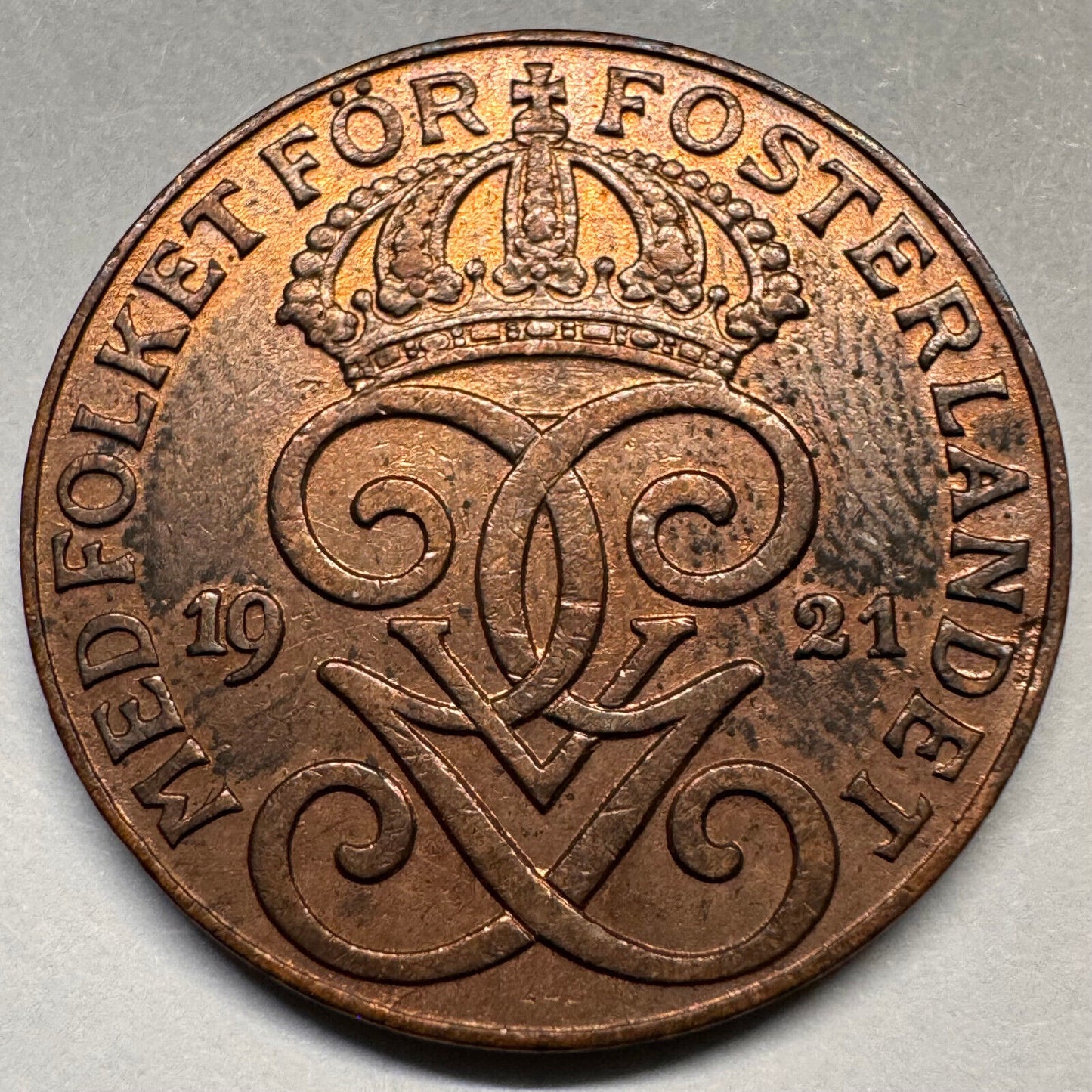 1921 Sweden 2 Ore - Beautiful Coin - #A-042