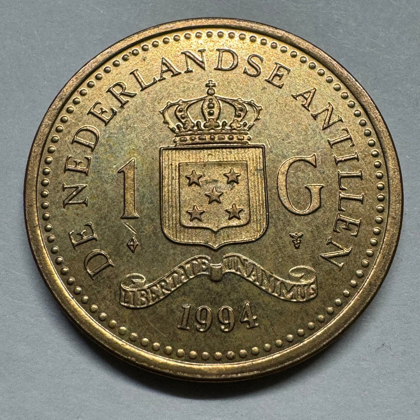 1994 Netherlands Antilles 1 Gulden - Beautiful Coin - #A-006