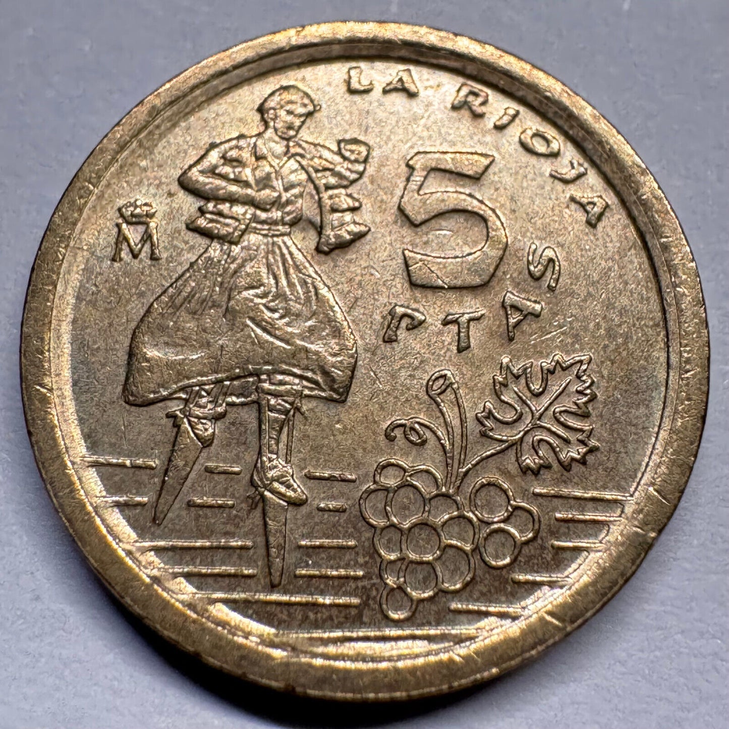 1996 Spain 5 Pesetas - Beautiful Coin - #A-020