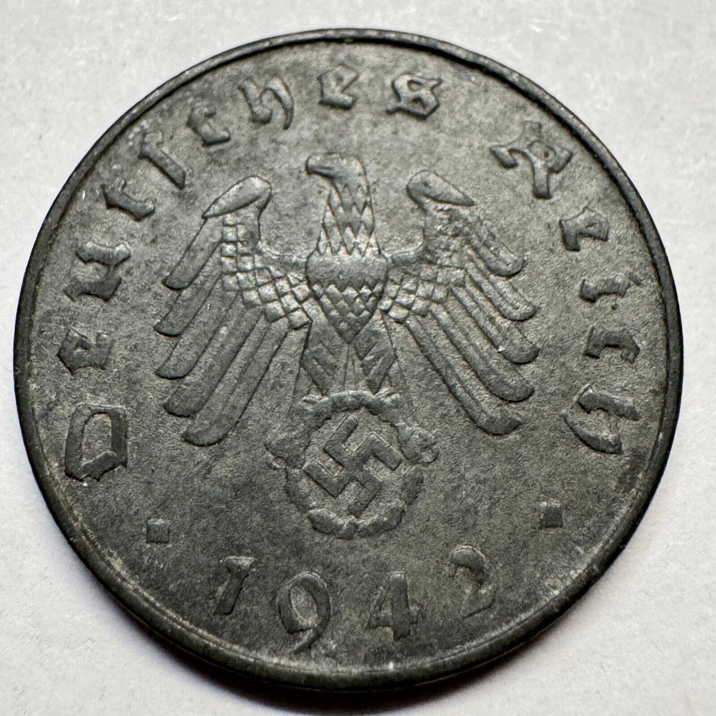 1942 Germany 10 Reichspfennig - Beautiful Coin - #A-089