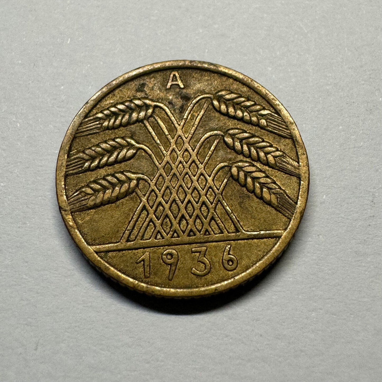 1936 Germany 10 Reichspfennig - Beautiful Coin - #A-002