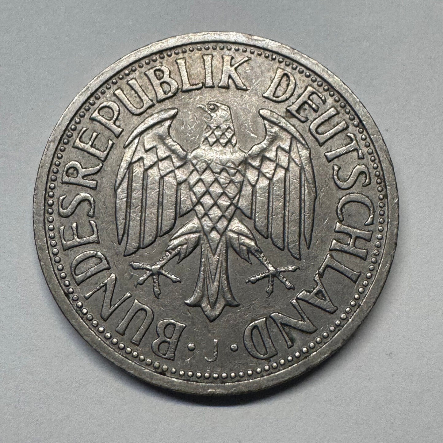 1960 Germany 1 Mark - Beautiful Coin - #B-047