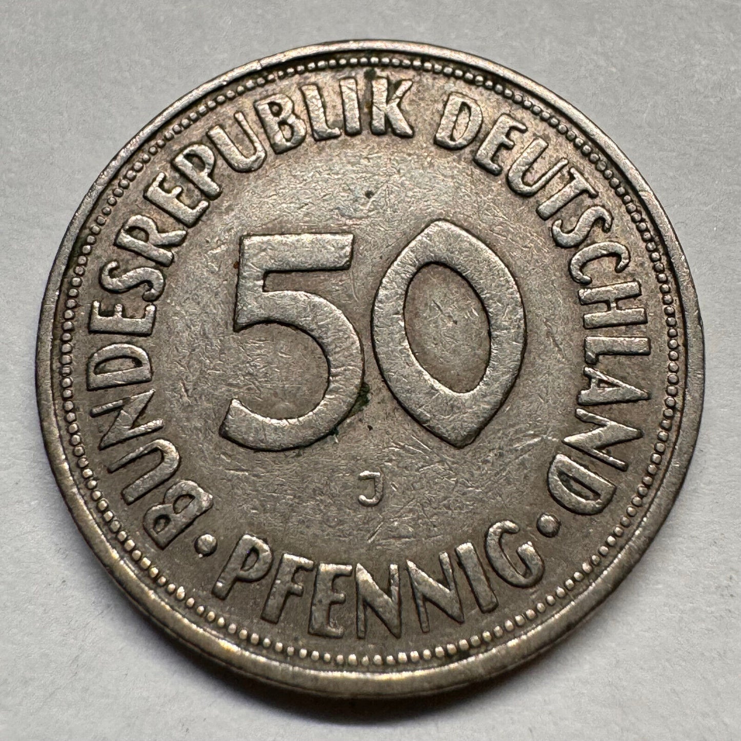 1950 Germany 50 Pfennig - J - Beautiful Coin - #A-040
