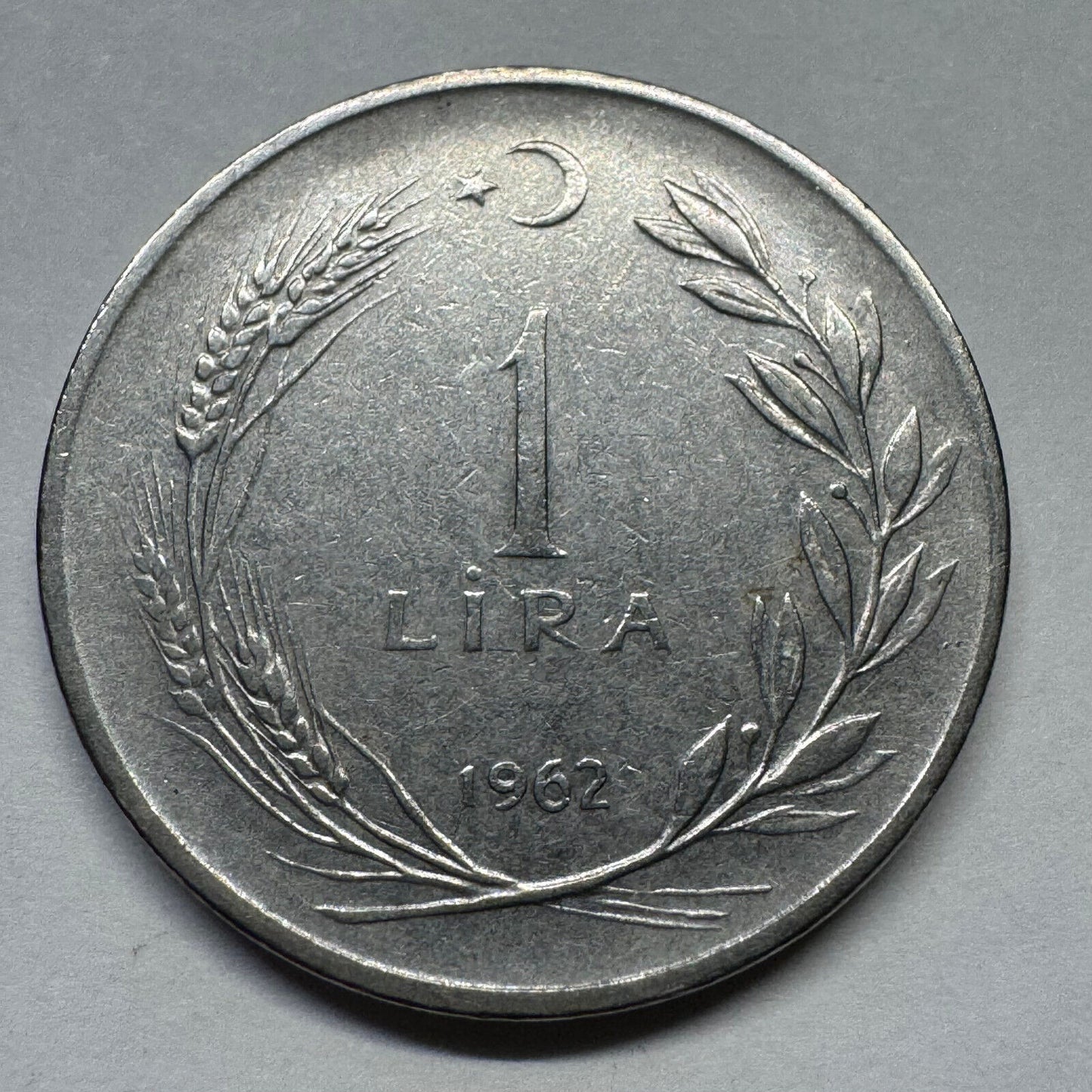 1962 Turkey 1 Lira - Beautiful Coin - #A-094