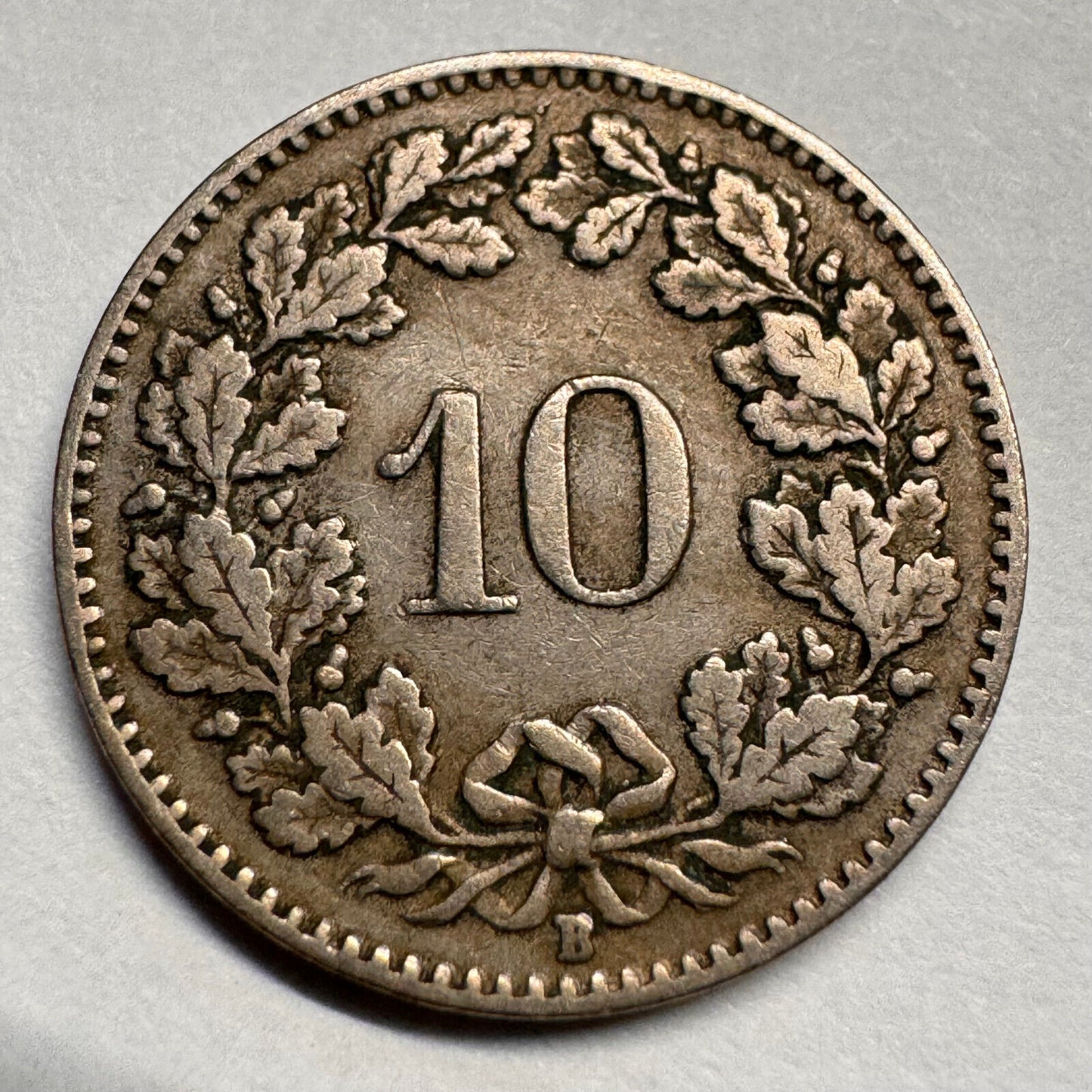 1912 Switzerland 10 Rappen - Beautiful Coin - #A-067