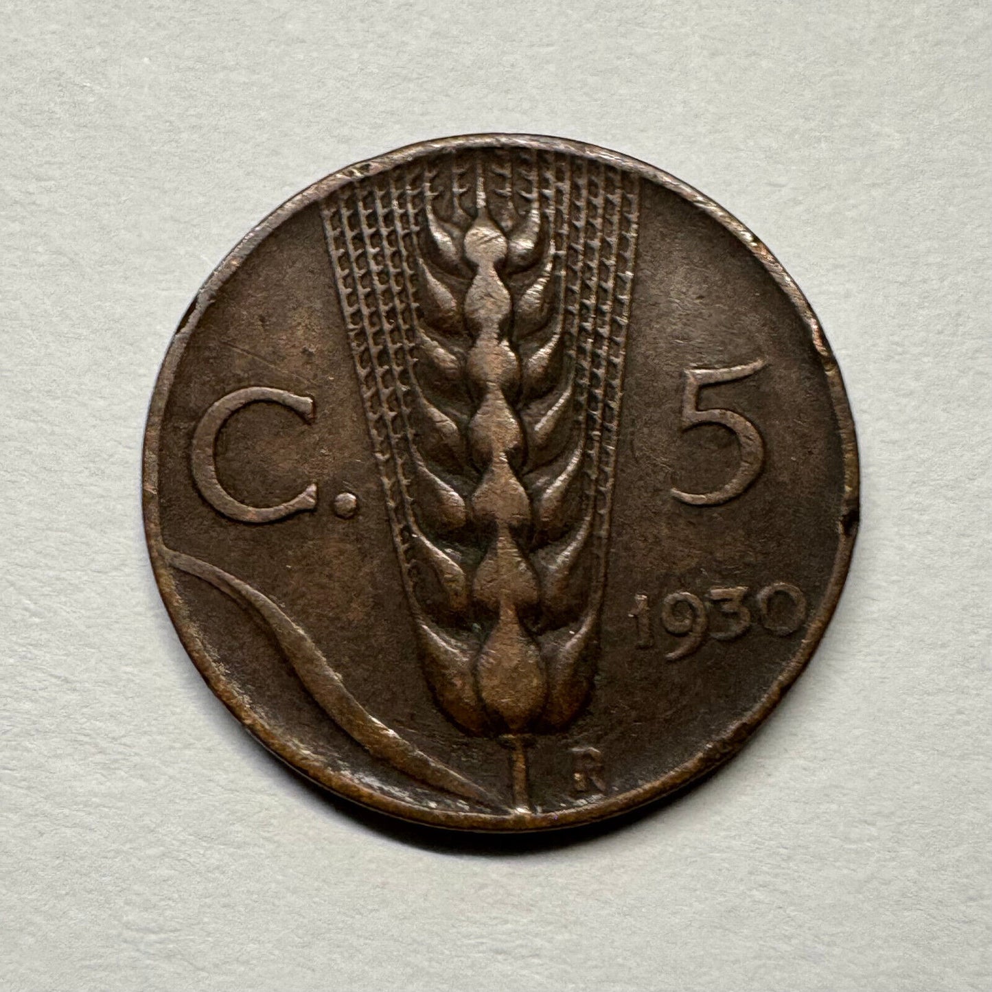 1930 Italy 5 Centesimi - Beautiful Coin - #B-050