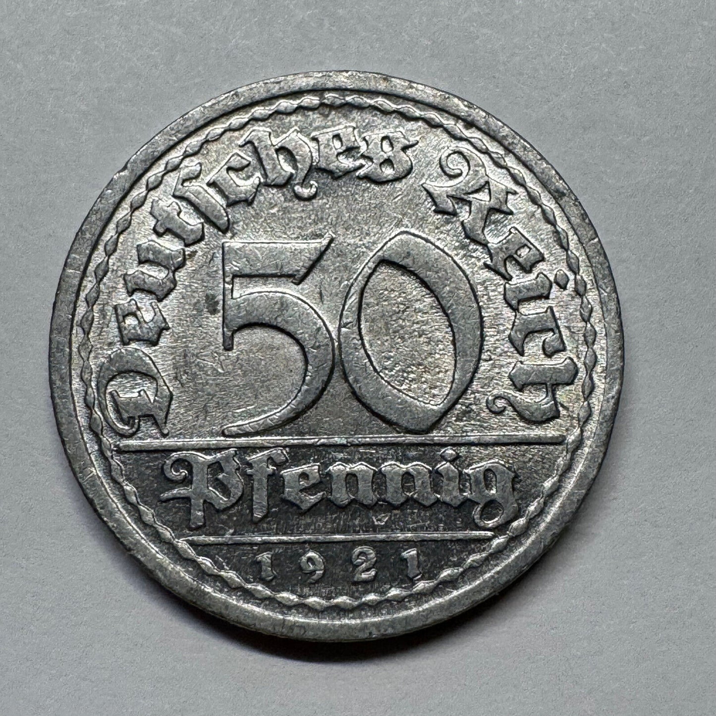 1921 Germany 50 Pfennig - Beautiful Coin - #B-019