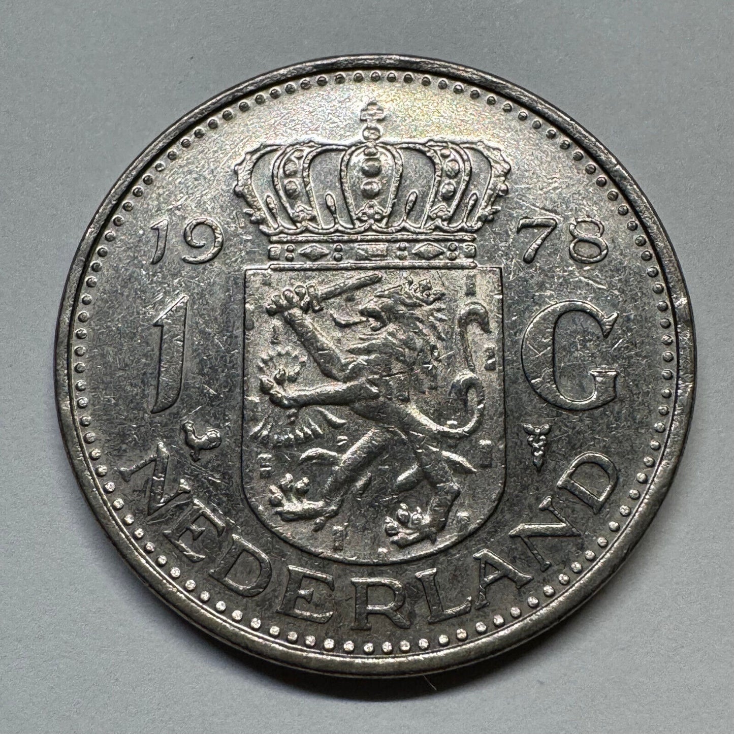 1978 Netherlands 1 Gulden - Beautiful Coin - #B-051