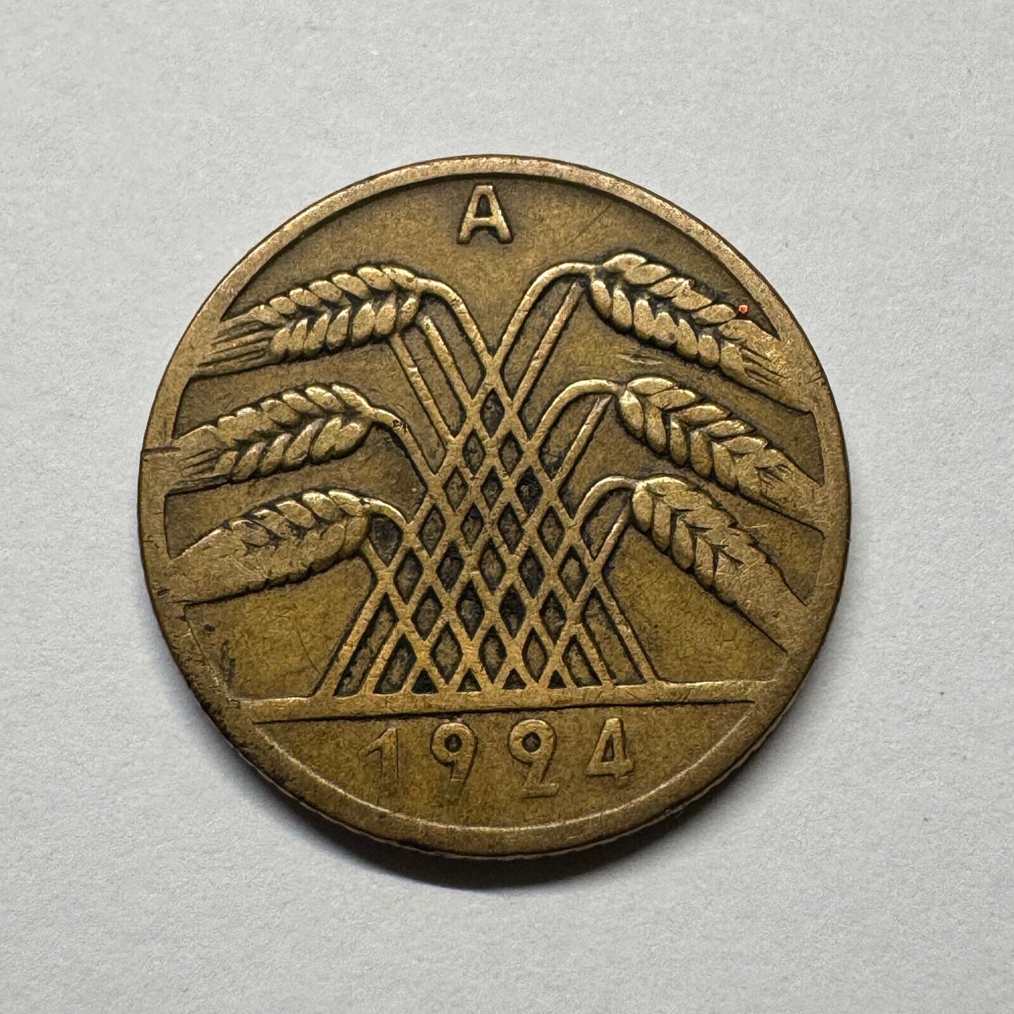 1924 Germany 10 Rentenpfennig - Beautiful Coin - #B-052