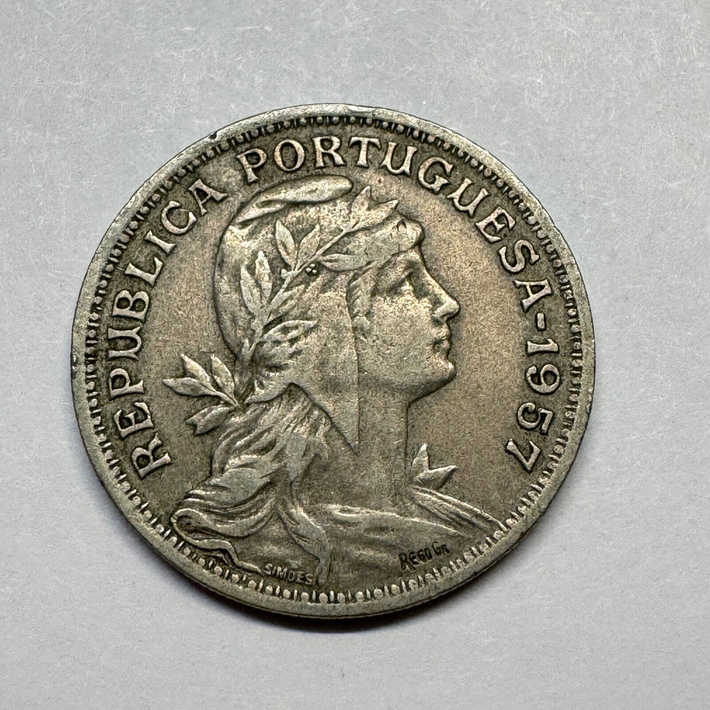 1957 Portugal 50 Centavos - Beautiful Coin - #B-010