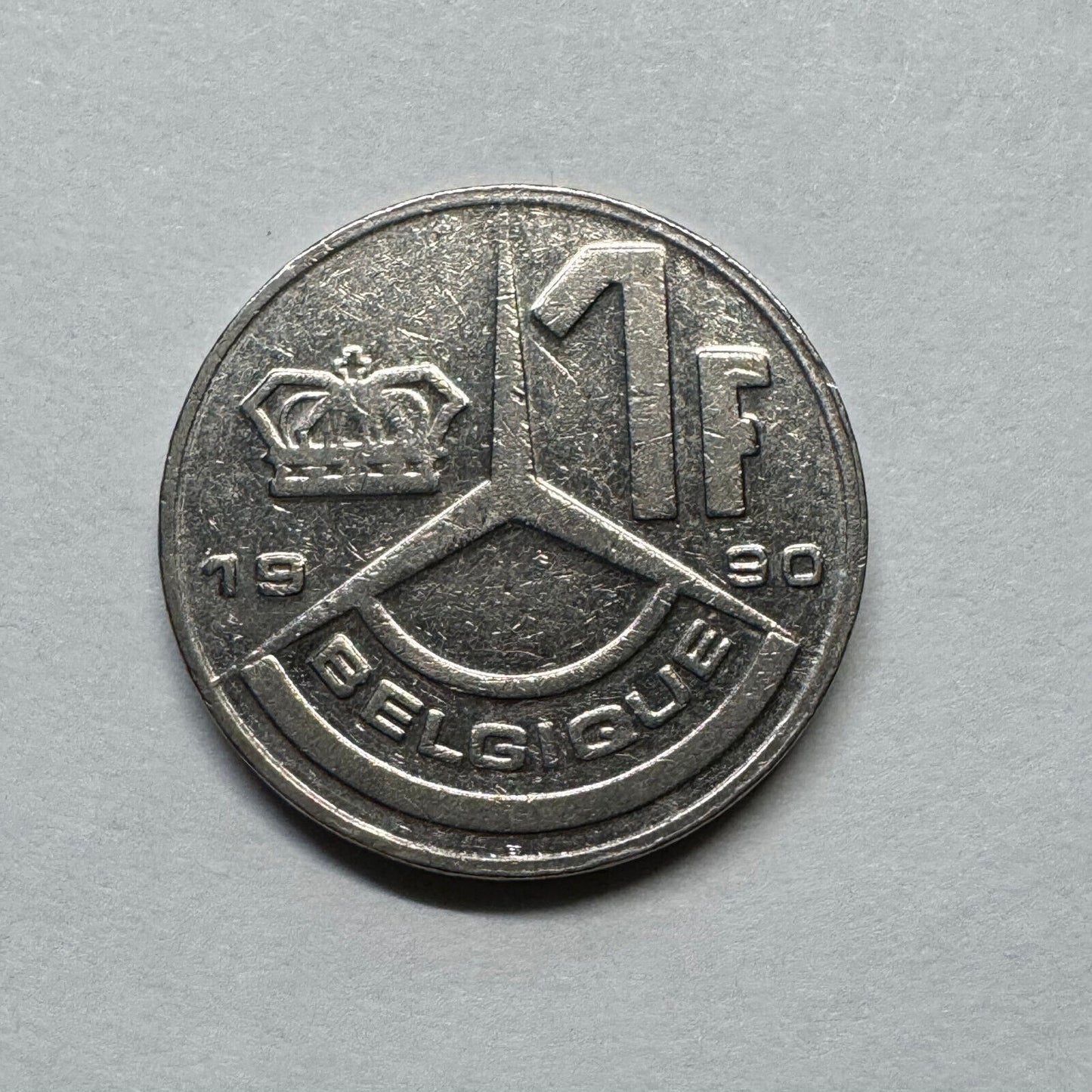 1990 Belgium 1 Franc - Beautiful Coin - #B-018