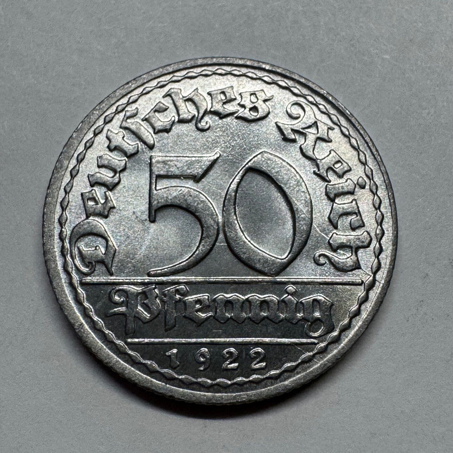 1922 Germany 50 Pfennig - Beautiful Coin - #B-034
