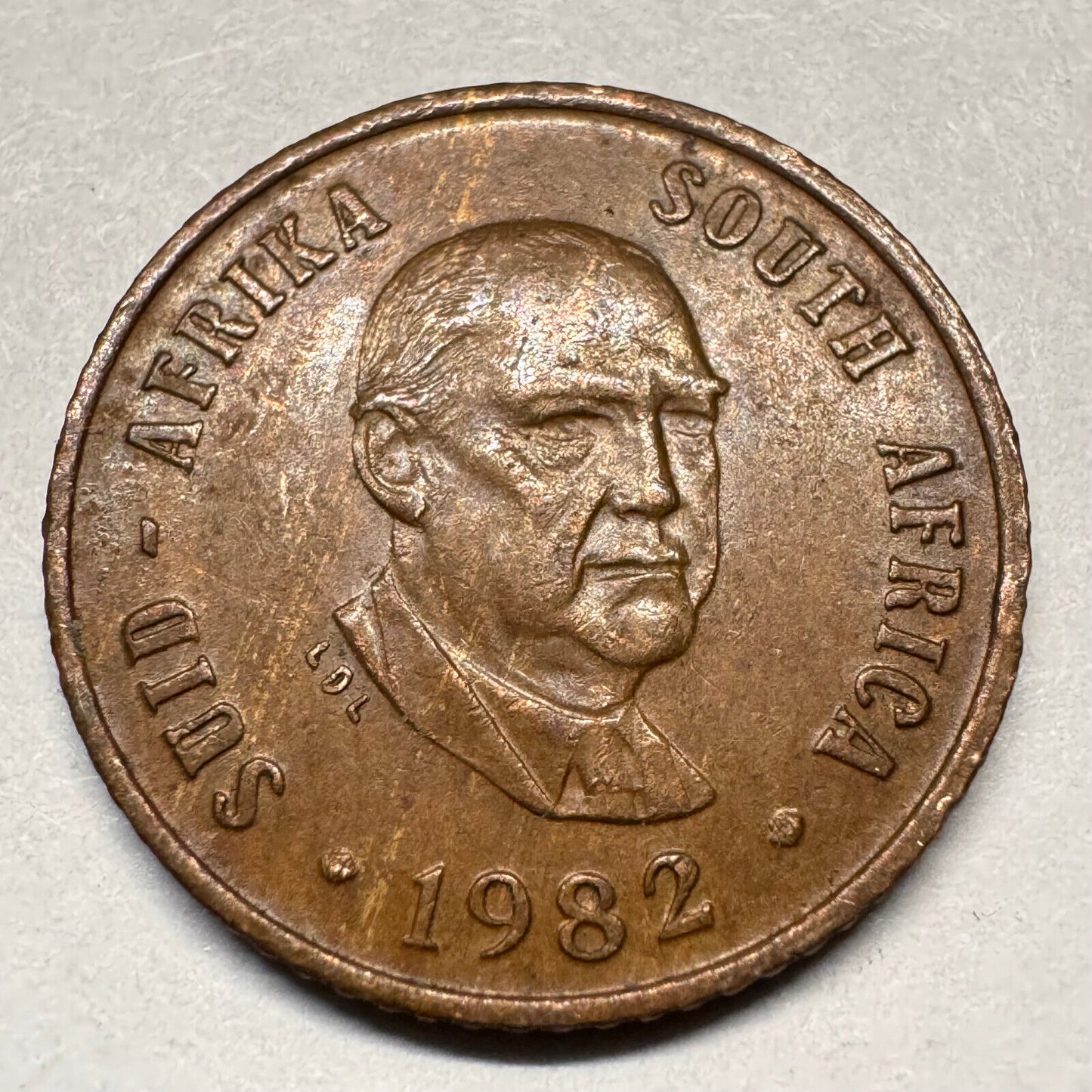 1982 South Africa 1 Cent - Beautiful Coin - #A-046