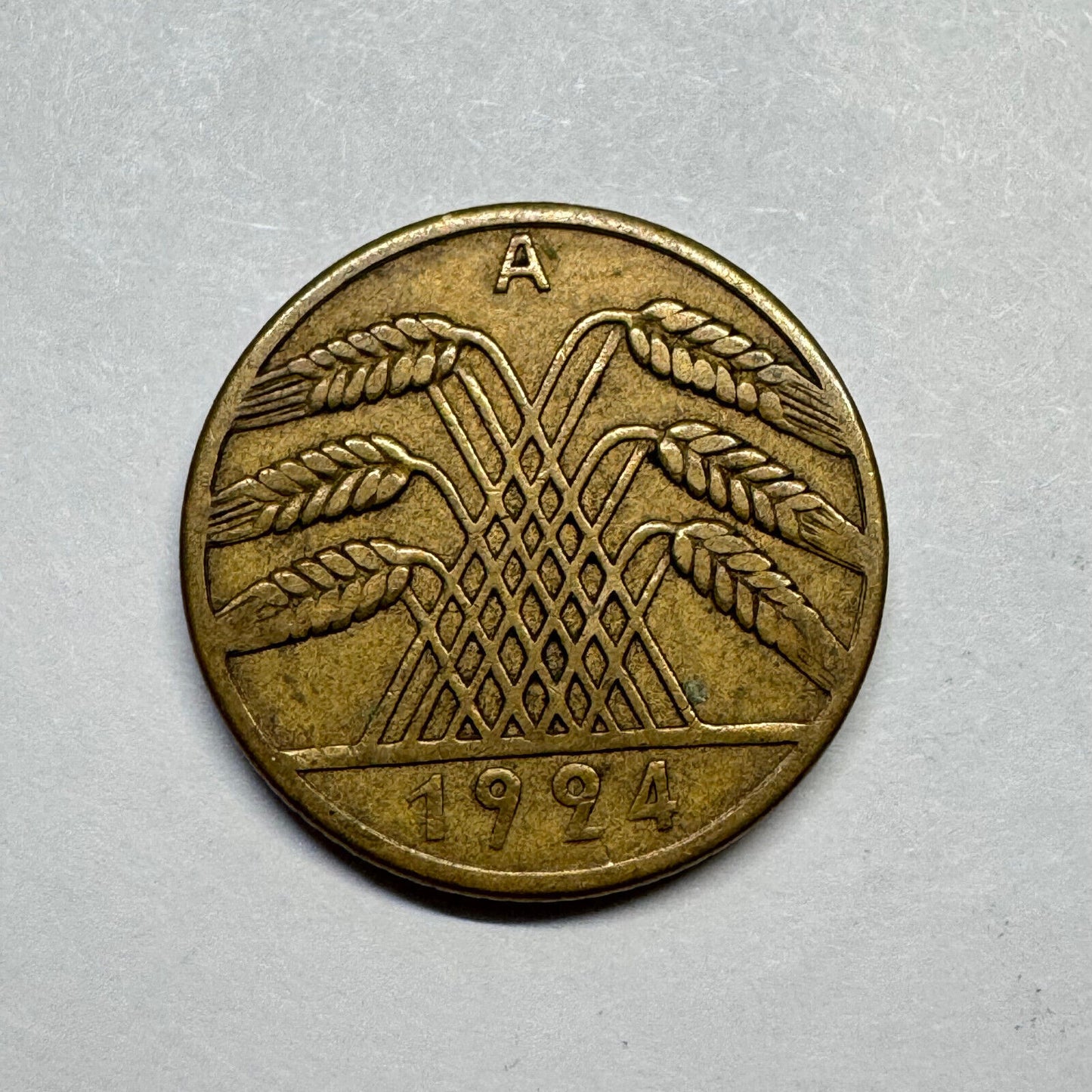 1924 Germany 10 Rentenpfennig - Beautiful Coin - #B-010
